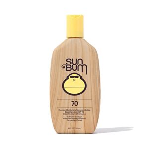 sun bum original spf 70 sunscreen lotion | vegan and reef friendly (octinoxate & oxybenzone free) broad spectrum moisturizing uva/uvb sunscreen with vitamin e | 8 oz