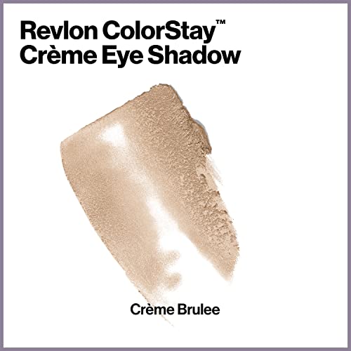 Crème Eyeshadow by Revlon, ColorStay 24 Hour Eye Makeup, Highly Pigmented Cream Formula in Blendable Matte & Shimmer Finishes, 705 Crème Brûlée, 0.18 Oz