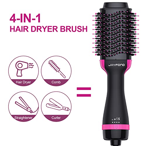 Hair Dryer Brush Blow Dryer Brush in One, Hair Dryer and Styler Volumizer Professional 4 in 1 Hot Air Brush, Negative Ion Anti-Frizz Blowout Hair Dryer Brush for Mothers Day Gifts for Mom