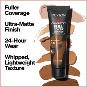 Liquid Foundation by Revlon, ColorStay Face Makeup for Normal and Dry Skin, Longwear Full Coverage with Matte Finish, Oil Free, 200 Nude, 1.0 Oz