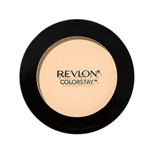 face powder by revlon, colorstay 16 hour face makeup, longwear medium- full coverage with flawless finish, shine & oil free, 820 light, 2.4 oz