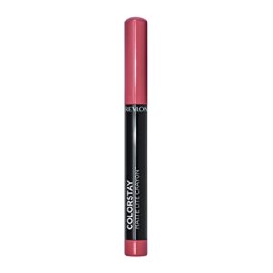 revlon colorstay matte lite crayon lipstick with built-in sharpener, smudgeproof, water-resistant non-drying lipcolor