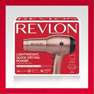 Revlon Light & Fast Hair Dryer | 1875W Stunning Blowouts Easily and Comfortably