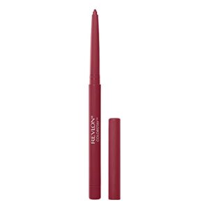 lip liner by revlon, colorstay face makeup with built-in-sharpener, longwear rich lip colors, smooth application, 670 wine