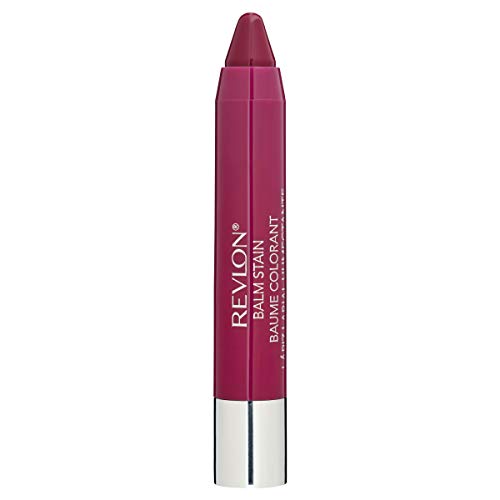 Lip Balm by Revlon, Tinted Lip Stain, Face Makeup with Lasting Hydration, Infused with Shea Butter, Mango & Coconut Butter, Shimmer Finish, 030 Smitten, 0.01 Oz