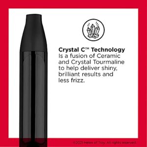 Revlon Crystal C + Ceramic Hair Curling Iron | Long-Lasting Shine and Less Frizz, (1-1/4 in)