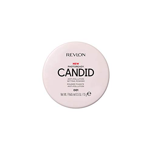 Setting Powder by Revlon, PhotoReady Candid Blurring Face Makeup, Anti-Pollution, Lightweight & Breathable High Pigment, Natural Finish, 001 Universal Translucent, 0.5 Oz