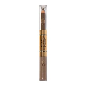 eyebrow gel & pencil by revlon, colorstay brow fantasy 2-in-1 eye makeup, longwearing with precision tip, 108 light brown, 0.04 oz