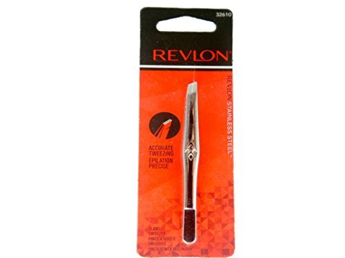 Revlon Stainless Steel Accurate Tweezing 1 ea (Pack of 2)