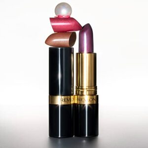 Lipstick by Revlon, Super Lustrous Lipstick, High Impact Lipcolor with Moisturizing Creamy Formula, Infused with Vitamin E and Avocado Oil, 610 Gold Pearl Plum
