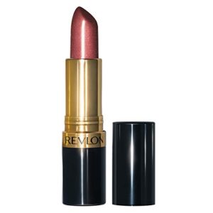 lipstick by revlon, super lustrous lipstick, high impact lipcolor with moisturizing creamy formula, infused with vitamin e and avocado oil, 610 gold pearl plum