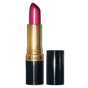 revlon super lustrous lipstick, high impact lipcolor with moisturizing creamy formula, infused with vitamin e and avocado oil in pink pearl, fuchsia fusion (657)