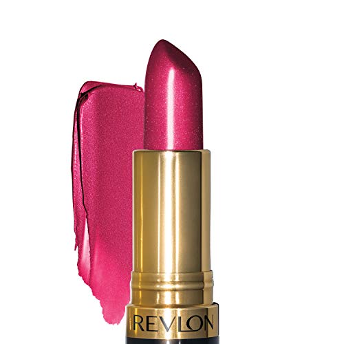 Revlon Super Lustrous Lipstick, High Impact Lipcolor with Moisturizing Creamy Formula, Infused with Vitamin E and Avocado Oil in Pink Pearl, Fuchsia Fusion (657)