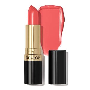 Revlon Super Lustrous Lipstick, High Impact Lipcolor with Moisturizing Creamy Formula, Infused with Vitamin E and Avocado Oil in Reds & Corals, Coral Berry (674) 0.15 oz