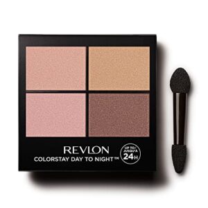 eyeshadow palette by revlon, colorstay day to night up to 24 hour eye makeup, velvety pigmented blendable matte & shimmer finishes, 505 decadent, 0.16 oz