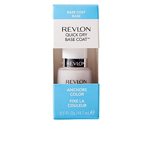 Base Coat Nail Polish by Revlon, Quick Dry Nail Polish, Chip Resistant & Longwear Formula, High Shine Finish, Quick Dry Base Coat, Clear, 0.5 Fl Oz