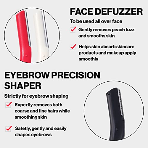 Revlon Eyebrow Precision Shaper, Reusuable, Easy to Remove Unwanted Hairs, Japanese Steel with Protective Shield