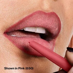 Lip Liner by Revlon, Colorstay Face Makeup with Built-in-Sharpener, Longwear Rich Lip Colors, Smooth Application, 650 Pink