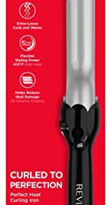 Revlon Perfect Heat Triple Ceramic Curling Iron | For Silky Smooth Tousled Curls (1-1/4 in)