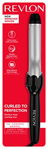 Revlon Perfect Heat Triple Ceramic Curling Iron | For Silky Smooth Tousled Curls (1-1/4 in)