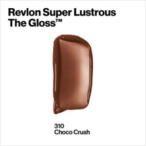 Lip Gloss by Revlon, Super Lustrous The Gloss, Non-Sticky, High Shine Finish, 310 Choco Crush, 0.13 Oz