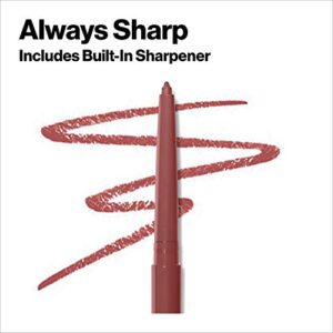 Lip Liner by Revlon, Colorstay Face Makeup with Built-in-Sharpener, Longwear Rich Lip Colors, Smooth Application, 660 Mauve