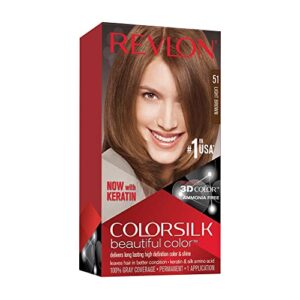 revlon colorsilk #51 light brown (pack of 2)