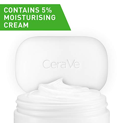 CeraVe Hydrating Cleanser Bar | Soap-Free Body and Facial Cleanser with 5% Cerave Moisturizing Cream | Fragrance-Free | 3-Pack, 4.5 Ounce Each