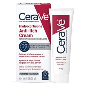 cerave hydrocortisone anti-itch cream – 1 oz, pack of 3
