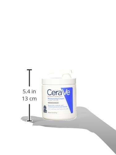 CeraVe Moisturizing Cream With Pump for Normal To Dry Skin, 19 Ounce