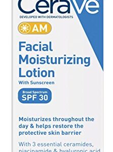 CeraVe Facial Moisturizing Lotion AM SPF 30 | 3 Ounce | Daily Face Moisturizer with SPF | Fragrance Free