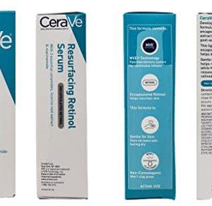 CeraVe Acne Treatment Bundle - Contains CeraVe Resurfacing Retinol Serum (1 fl oz) & CeraVe Acne Control Gel (1.35 fl oz) - With 3 Essential Ceramides, 2 Piece Set, 2.35 Fl Oz