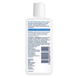 CeraVe Daily Moisturizing Lotion | 3 Ounce | Face & Body Lotion for Dry Skin with Hyaluronic Acid | Packaging May Vary