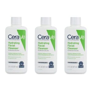 CeraVe Hydrating Facial Cleanser For Normal to Dry Skin 3 fl oz