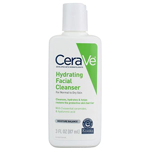 CeraVe Hydrating Facial Cleanser For Normal to Dry Skin 3 fl oz