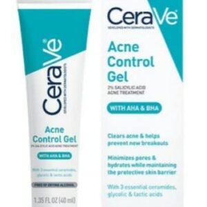 CeraVe Acne Treatment Bundle - Contains CeraVe Resurfacing Retinol Serum (1 fl oz), CeraVe Acne Foaming Cream Cleanser (5 fl oz), and CeraVe Acne Control Gel (1.35 fl oz) - With 3 Essential Ceramides
