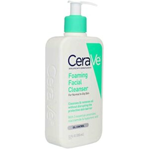 Cerave Facial Foaming Cleanser 12 Ounce Pump (355ml) (2 Pack)