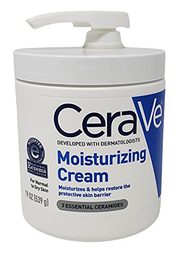 CeraVe Moisturizing Cream Bundle Pack - Contains 19 oz Tub with Pump and 1.89 Ounce Travel Size - Fragrance Free