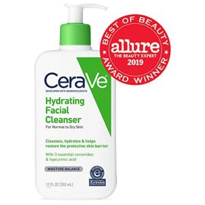 CeraVe Hydrating Facial Cleanser for Daily Face Washing