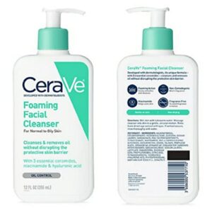 CeraVe Daily Skincare Facial Bundle - CeraVe Foaming Facial Cleanser (12 oz), AM CeraVe Facial Moisturizing Lotion with Sunscreen (2 oz), and PM Facial Moisturizing Lotion (2 oz)