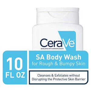 CeraVe Body Wash with Salicylic Acid | 10 Ounce | Fragrance Free Body Wash to Exfoliate Rough and Bumpy Skin | ⭐️ Exclusive