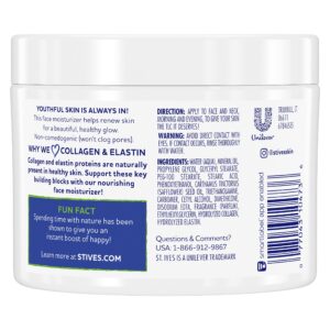 St. Ives Moisturizer Collagen and Elastin Facial Moisturizer Renewing Paraben Free, Dermatologist Tested, Cruelty Free 10 oz