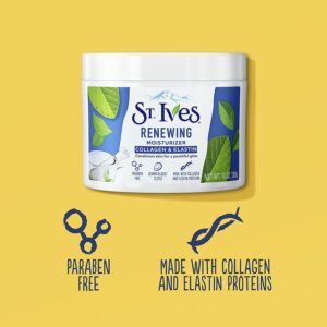 St. Ives Moisturizer Collagen and Elastin Facial Moisturizer Renewing Paraben Free, Dermatologist Tested, Cruelty Free 10 oz