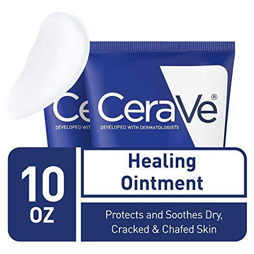 CeraVe Healing Ointment | 2 Pack (5 Ounce Each) | Cracked Skin Repair Skin Protectant with Petrolatum Ceramides | Lanolin & Fragrance Free