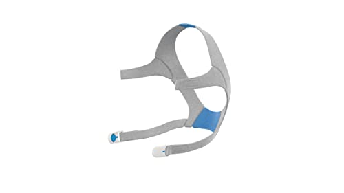 ResMed AirFit/AirTouch N20 Headgear - Replacement Headgear - Features Magnetic Headgear Clips - Standard, Blue