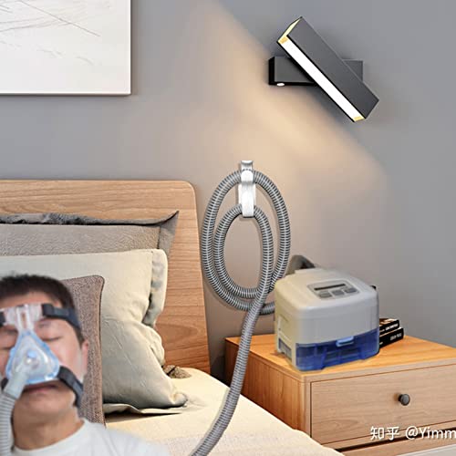 CPAP Hose Hanger with Anti-Unhook Feature - CPAP Mask Hook & CPAP Tubing Holder - CPAP Hose Organizer Avoids CPAP Hose Tangle and Allows You to Sleep Better (2 PCS)