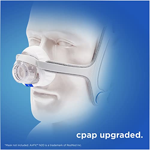 resplabs CPAP Mask Liners - Compatible with ResMed N20 Nasal CPAP Masks, Large - Reusable, Washable Cushion Covers - 4 Liner Pack