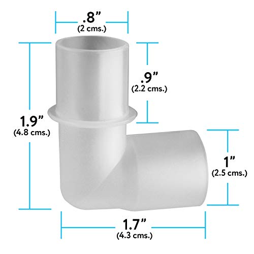 2 Pack - Impresa Replacement for AirSense10 Tubing Elbow 37394, ResMed