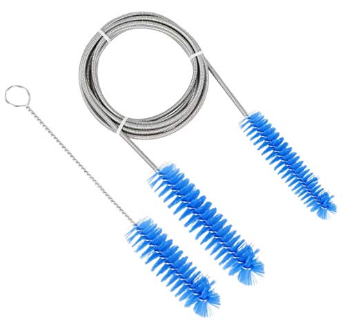 Brush Diameter 15mm 19mm -CPAP Tube Cleaning Brush-Suitable for Most CPAP Hose Type (Blue)