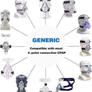 CPAP Headgear Strap for AirFit F20 F20 N10 Full Face Mask Ventilator Headgear, Headgear Strap Replacement with Adjustable Home Ventilator Mask Headband for Adults,for ResMed AirFit F20 N10